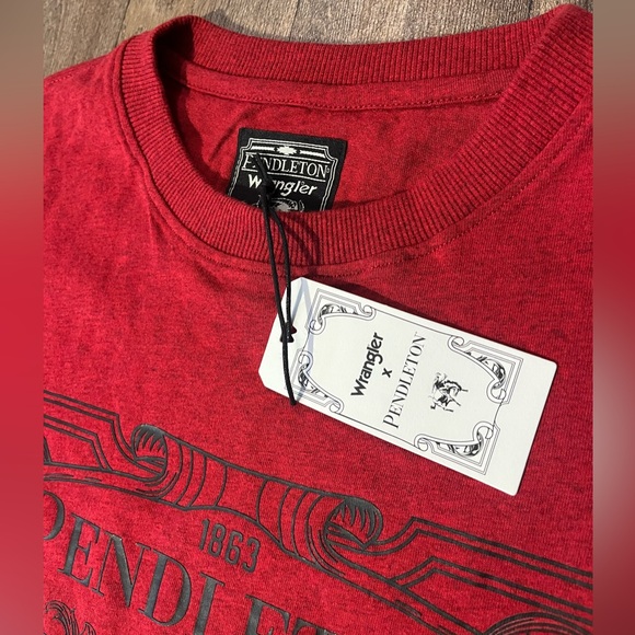 Women’s XS OVERSIZED Pendleton wrangler collab short sleeve graphic crop tee nwt - Picture 11 of 11